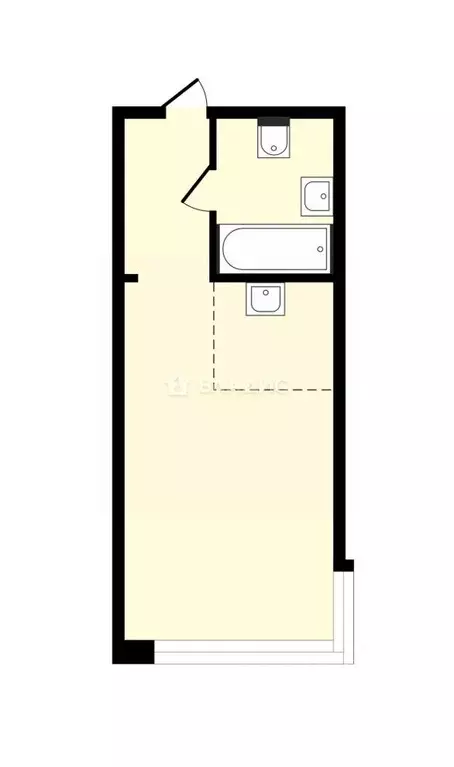 Студия Москва просп. Академика Сахарова, 7 (27.3 м) - Фото 1