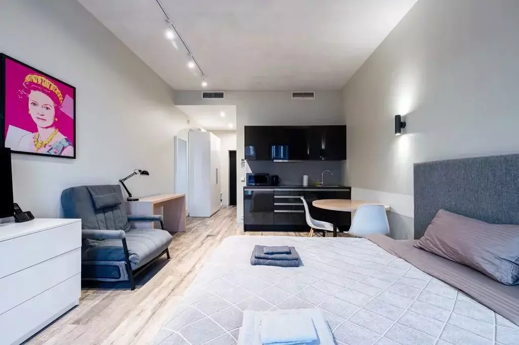 Студия Санкт-Петербург наб. Макарова, 60 (32.0 м) - Фото 2