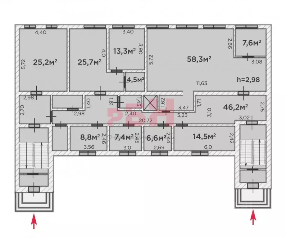 Офис в Тюменская область, Тюмень ул. 30 лет Победы, 60к2 (470 м) - Фото 2