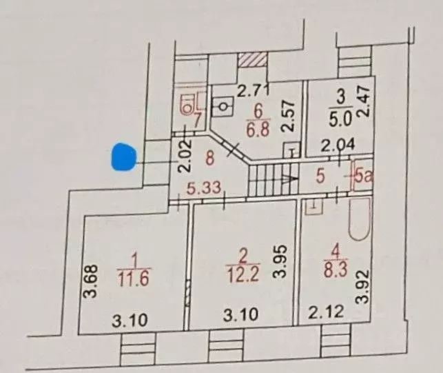 Квартира, 3 комнаты, 53 м - Фото 0
