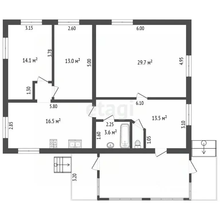 Дом в Тверская область, Кимры Октябрьская ул. (114 м) - Фото 1