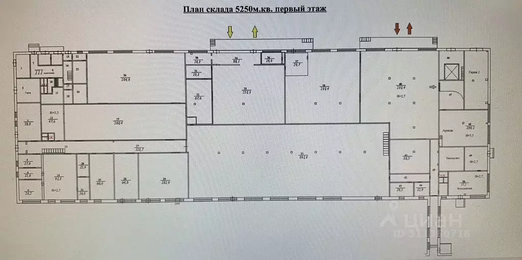 Склад в Иркутская область, Усть-Илимск Братская ул., 34А (6894 м) - Фото 0