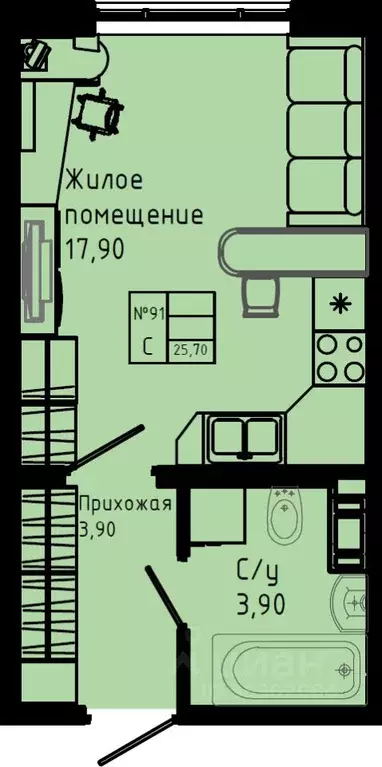 Студия Ленинградская область, Коммунар г. Гатчинский муниципальный ... - Фото 1