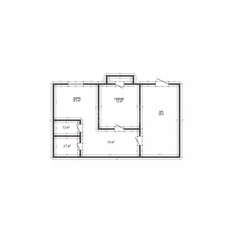 2-комнатная квартира: Каспийск, улица Ленина, 24 (52 м) - Фото 1