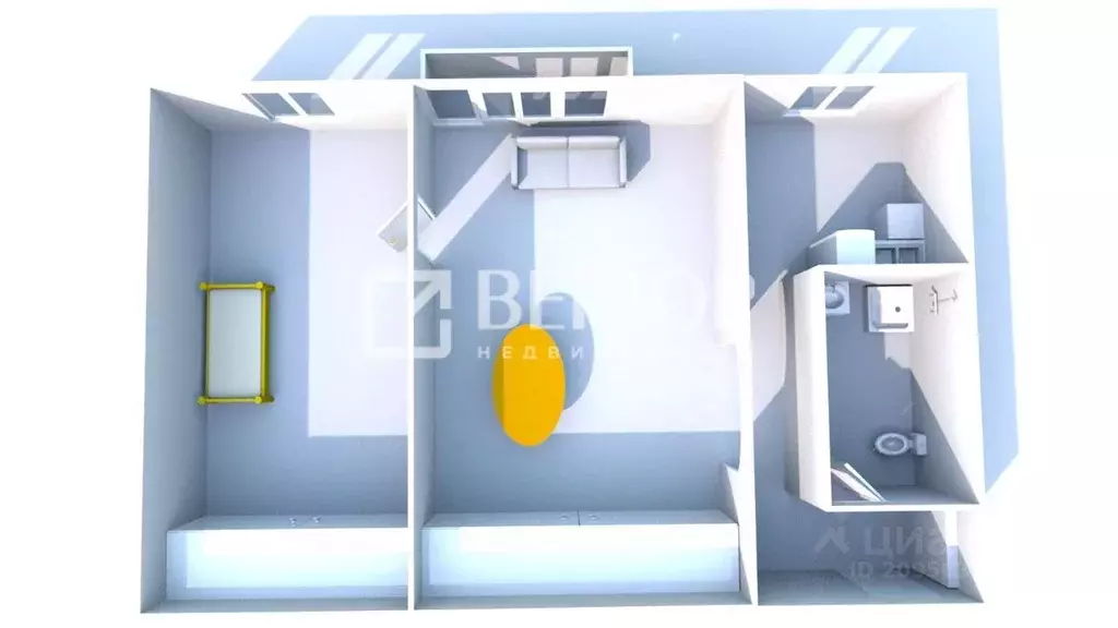 2-к кв. Костромская область, Кострома проезд 8-й Окружной, 10 (46.8 м) - Фото 2