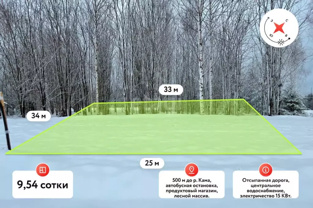 Участок в Пермский край, Добрянский городской округ, д. Залесная  ... - Фото 0