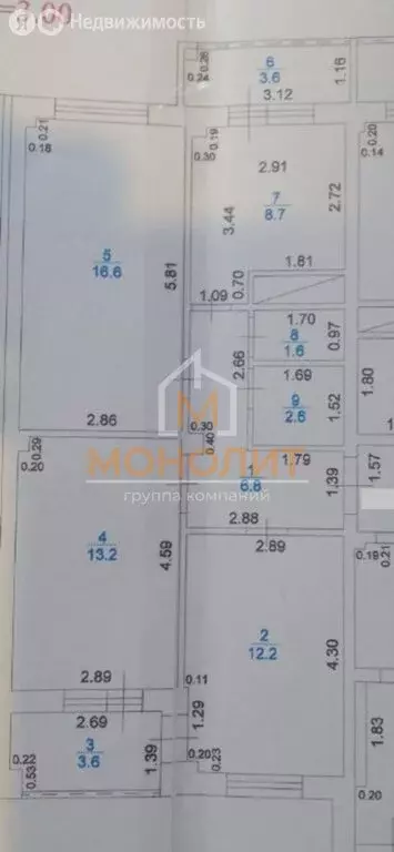 3-комнатная квартира: Горячий Ключ, улица Ленина, 147А (67.5 м) - Фото 1