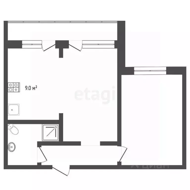 2-к кв. Тюменская область, Тюмень ул. Осипенко, 84А (47.4 м) - Фото 0