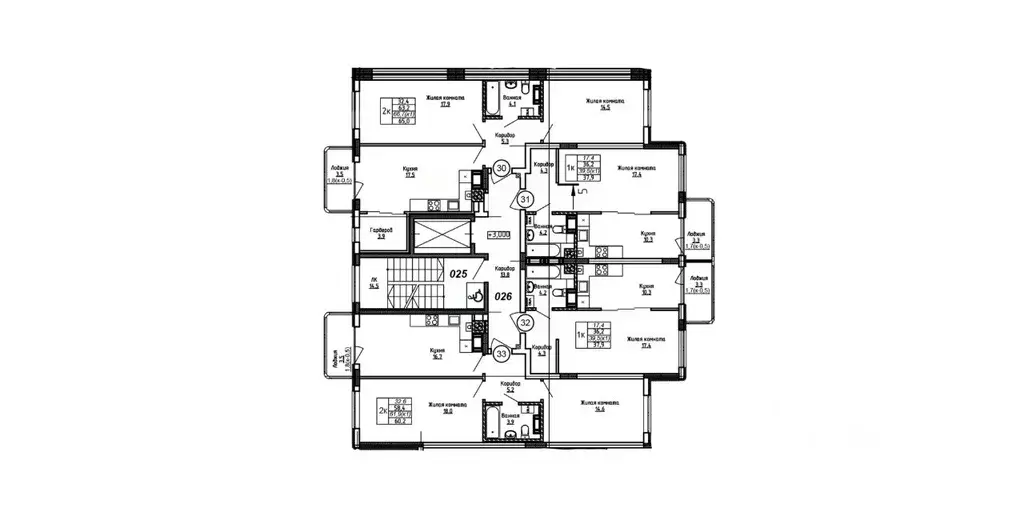 2-к кв. Калининградская область, Калининград Теодор Кроне жилой ... - Фото 2
