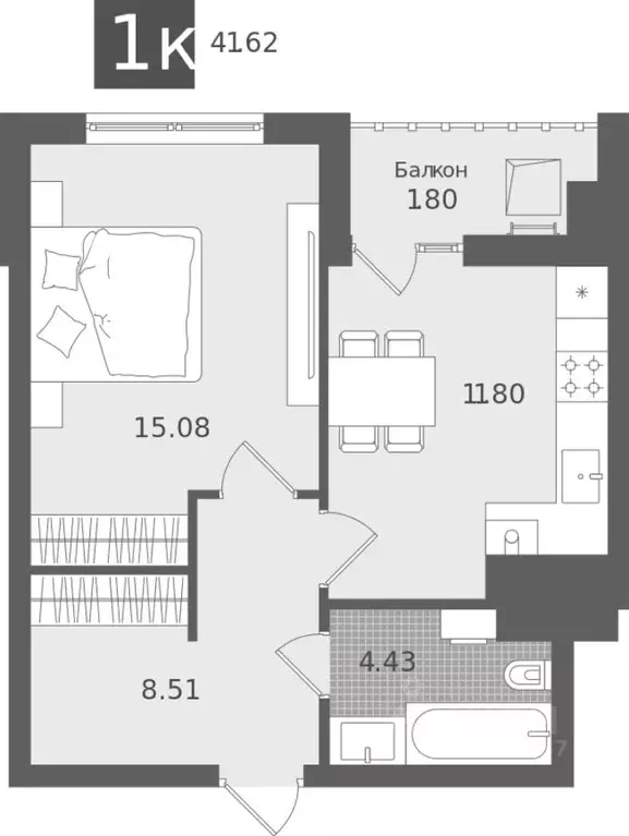 1-к кв. Калининградская область, Светлогорск Лесная Сказка жилой ... - Фото 1
