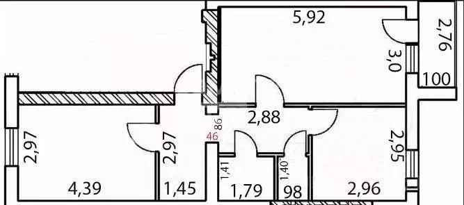 2-к кв. Ленинградская область, Выборгский район, Полянское с/пос, пос. ... - Фото 2