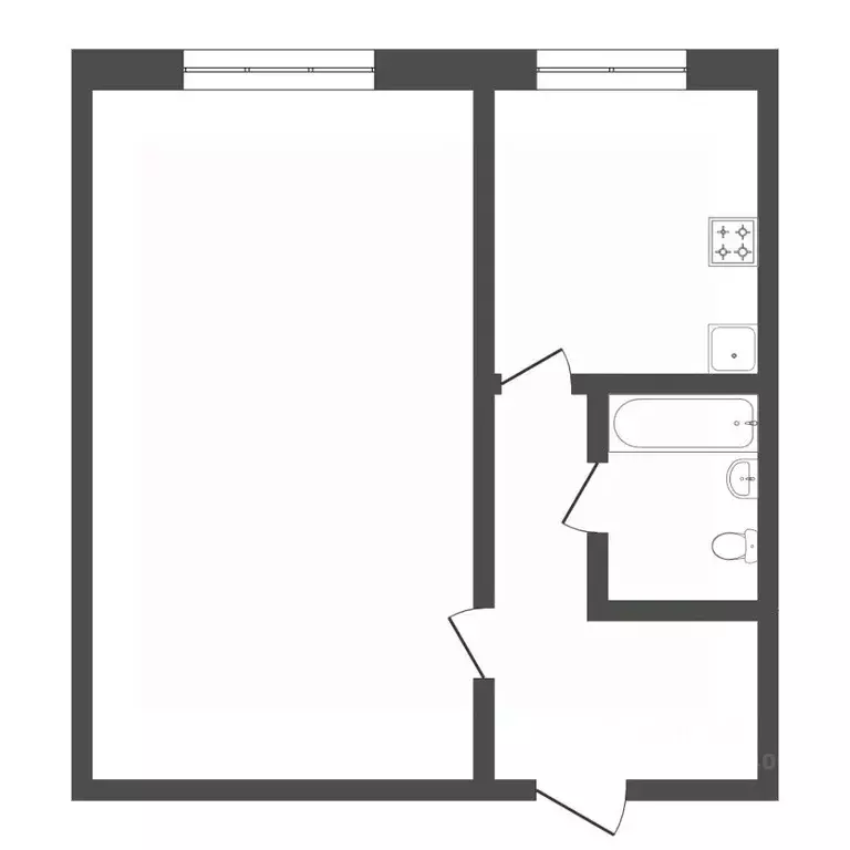 1-к кв. Тюменская область, Тюмень ул. Мельникайте, 80 (28.6 м) - Фото 2