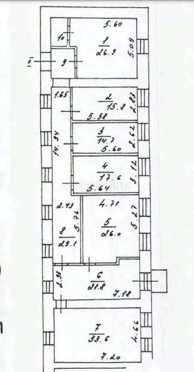 Офис в Москва Новая Басманная ул., 29с1 (214 м) - Фото 2