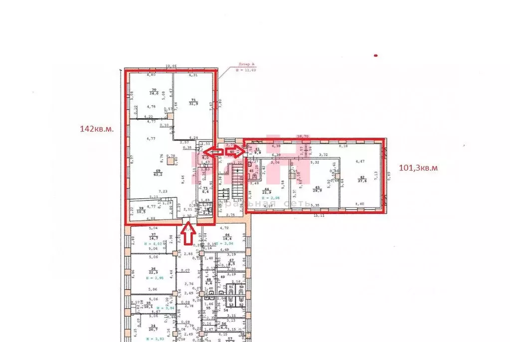 Офис в Свердловская область, Екатеринбург ул. Долорес Ибаррури, 2 (101 ... - Фото 2
