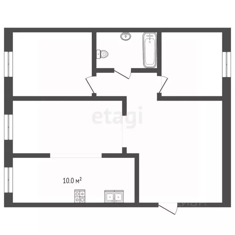 3-к кв. Ставропольский край, Пятигорск ул. Егоршина (74.6 м) - Фото 1