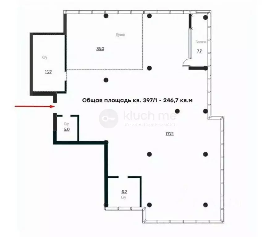 Квартира-студия: Казань, Кировский район, Шоссейная улица, 57 (246.7 ... - Фото 0