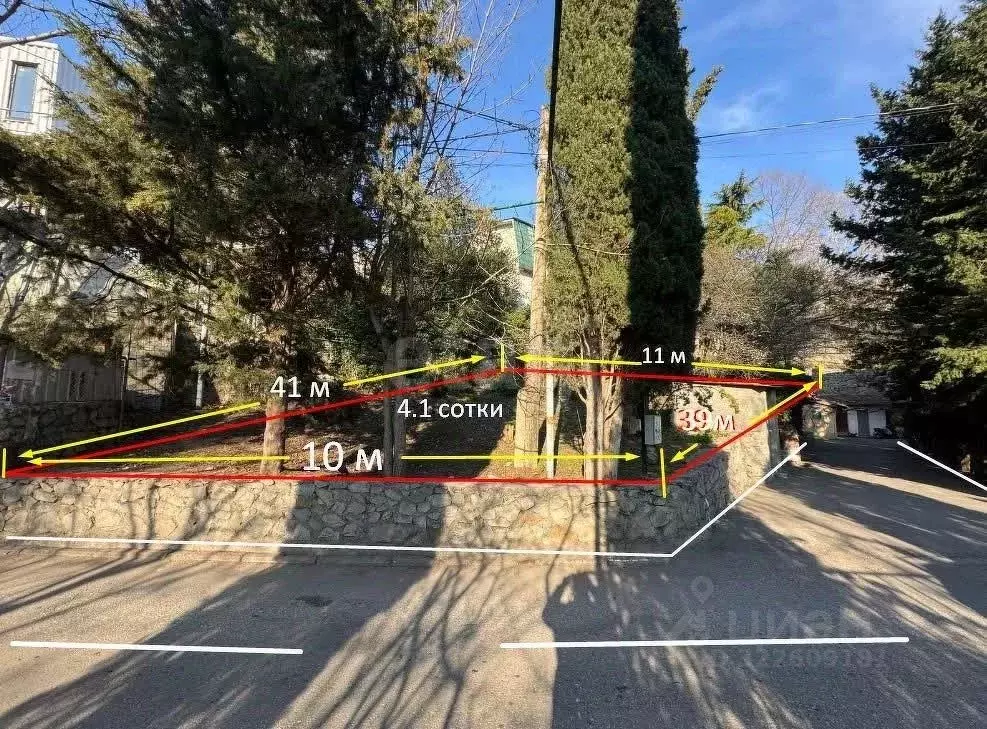 Участок в Крым, Ялта ул. К. Маркса (4.1 сот.) - Фото 2