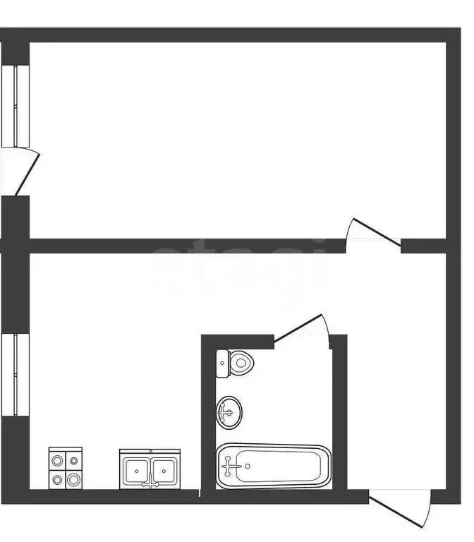 1-комнатная квартира: Свердловская область, Ирбитское муниципальное ... - Фото 1