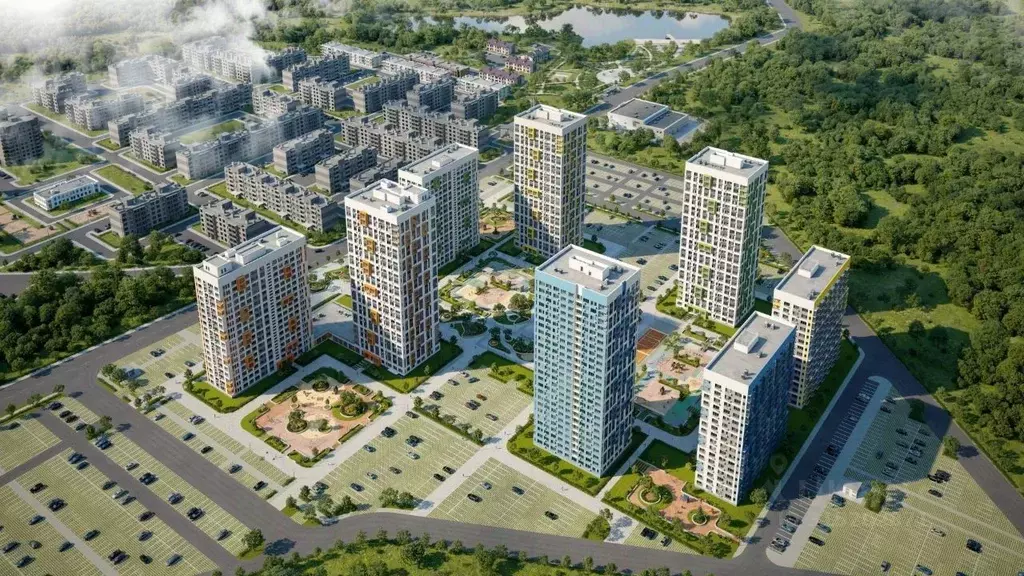 1-к кв. Тульская область, Тула Выше жилой комплекс (36.97 м) - Фото 1