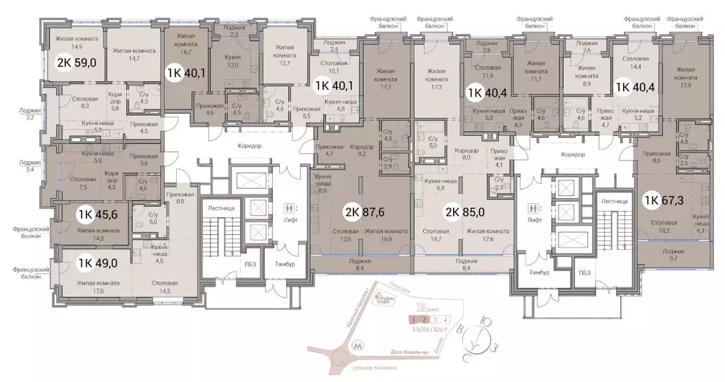 3-к кв. Новосибирская область, Новосибирск Овражная ул., 2А (85.0 м) - Фото 2