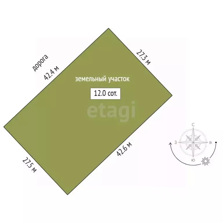 Участок в Ростовская область, Азовский район, Елизаветинское с/пос, ... - Фото 2