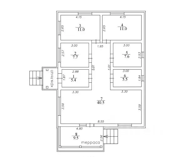 Коттедж в Ленинградская область, Выборгский район, Полянское с/пос, ... - Фото 2