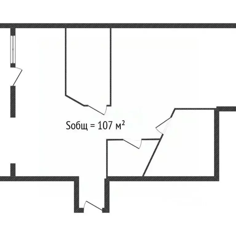 1-к кв. Брянская область, Брянск ул. Тютчева, 1 (107.0 м) - Фото 0