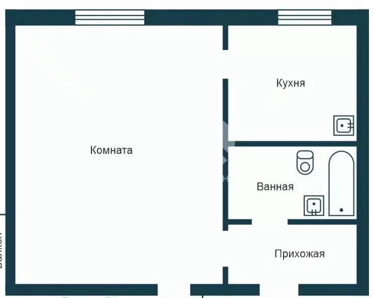 1-к кв. Новосибирская область, Новосибирск Фасадная ул., 15 (30.2 м) - Фото 2