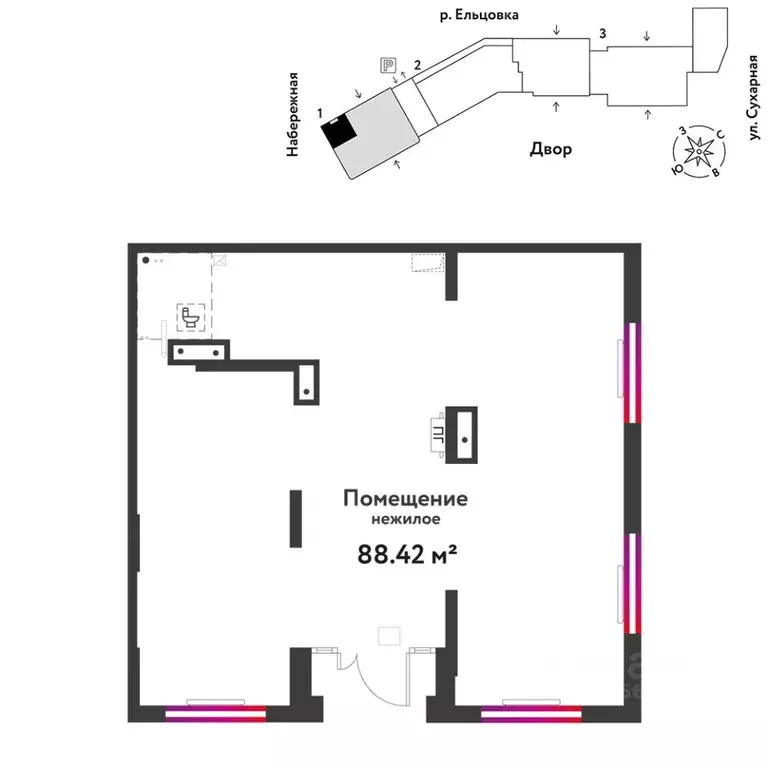 Торговая площадь в Новосибирская область, Новосибирск Сухарная ул., ... - Фото 1