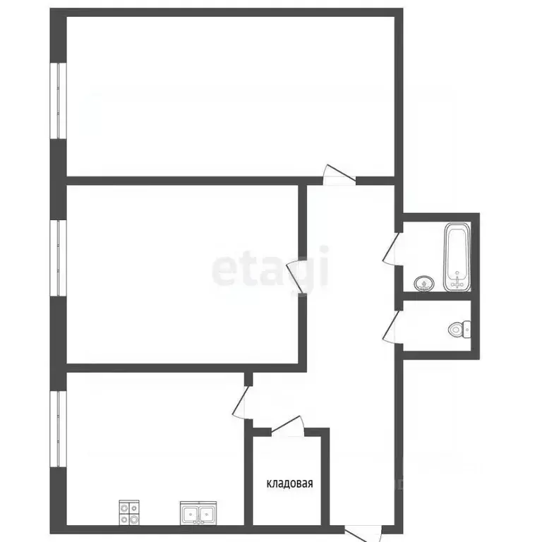 Комната Севастополь ул. Адмирала Макарова, 19 (19.0 м) - Фото 1