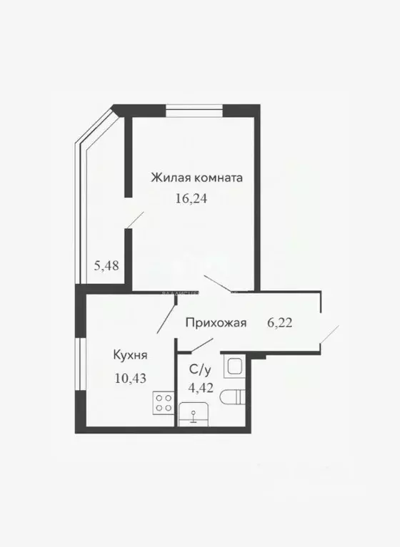 1-к кв. Новосибирская область, Новосибирск Весенний мкр, ул. Заречная, ... - Фото 2