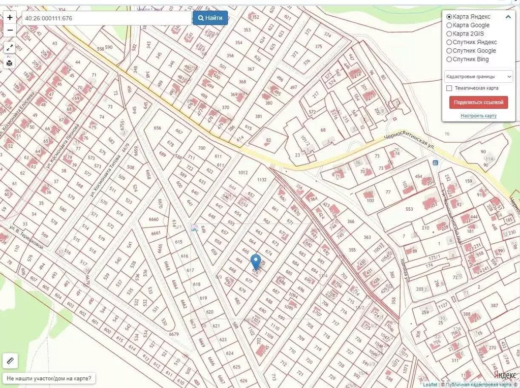 Участок в Калужская область, Калуга д. Черносвитино,  (6.76 сот.) - Фото 1