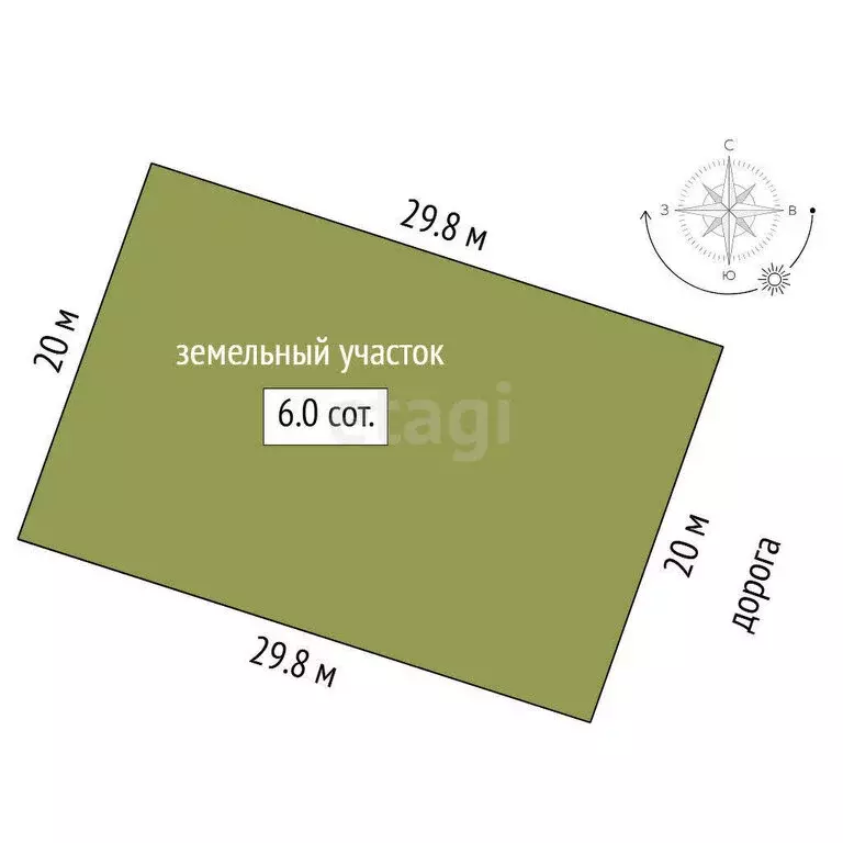 Участок в Тюменский район, село Горьковка (5.96 м) - Фото 0