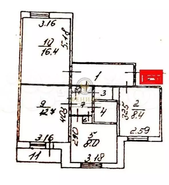 3-к. квартира, 62 м, 2/9 эт. - Фото 0