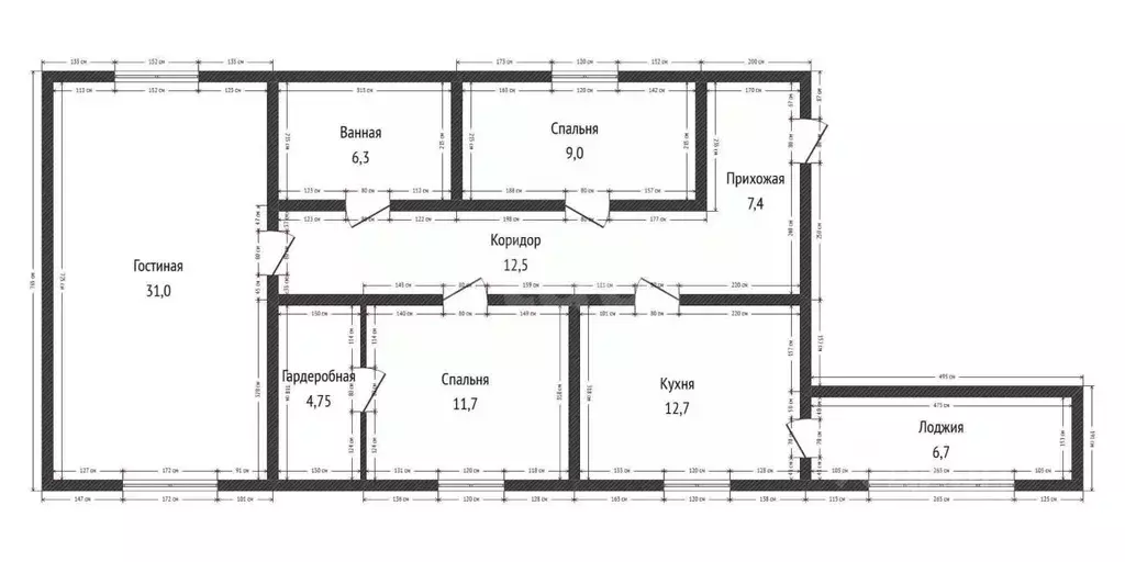 3-к кв. Дагестан, Махачкала ул. Абдулхакима Исмаилова, 23В (105.0 м) - Фото 2