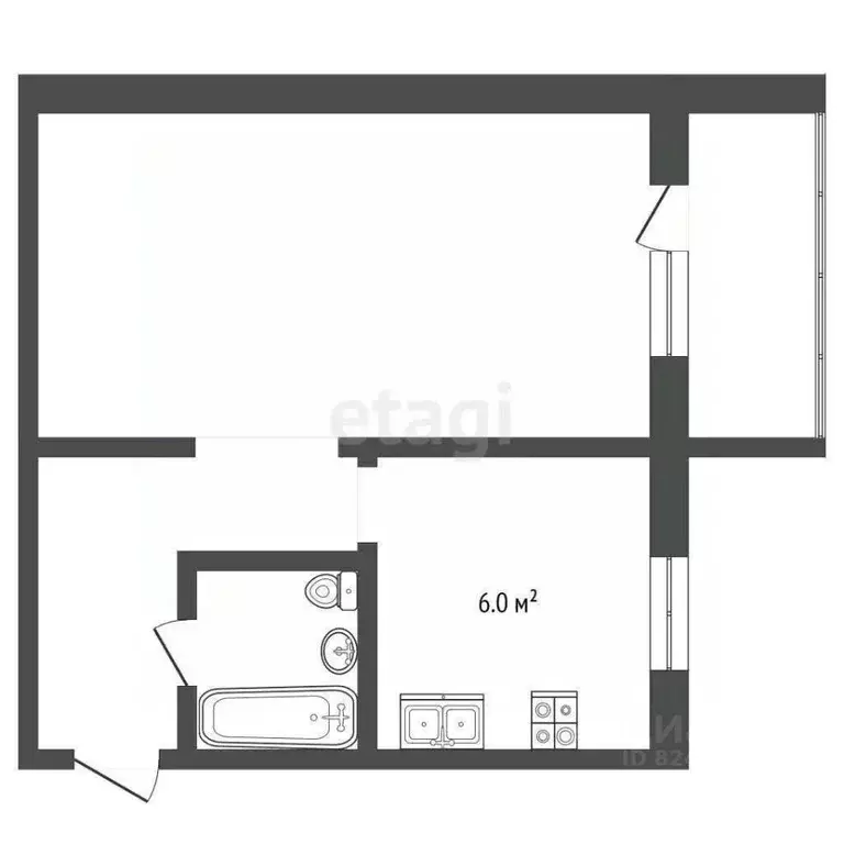1-к кв. Московская область, Воскресенск ул. Зелинского, 5б (30.6 м) - Фото 1