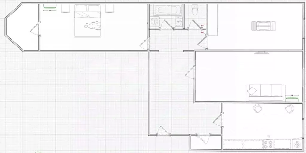 3-к кв. Тульская область, Тула ул. Братьев Жабровых, 9 (64.0 м) - Фото 1