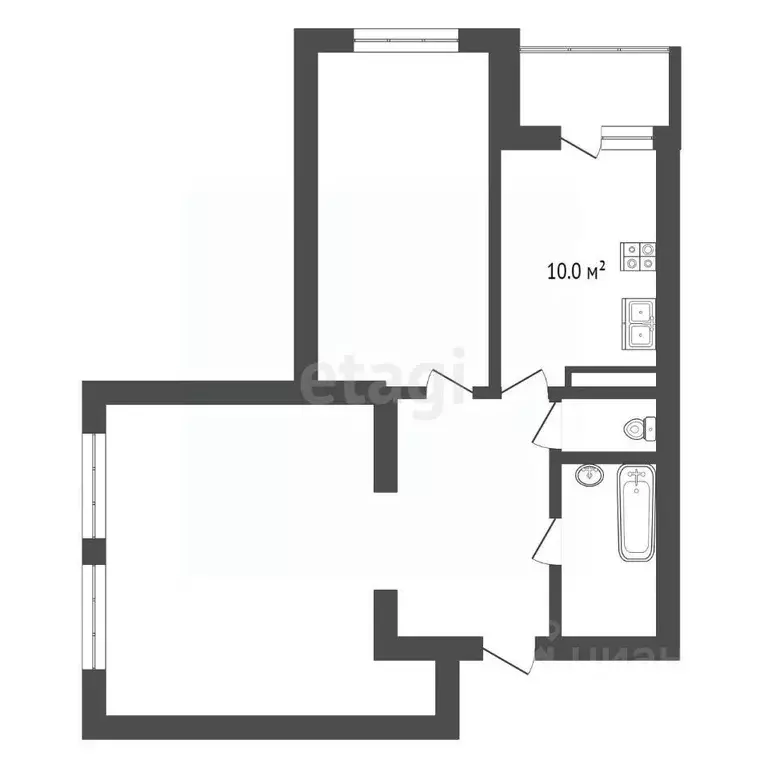 3-к кв. Татарстан, Альметьевск ул. Ленина, 114А (68.5 м) - Фото 2