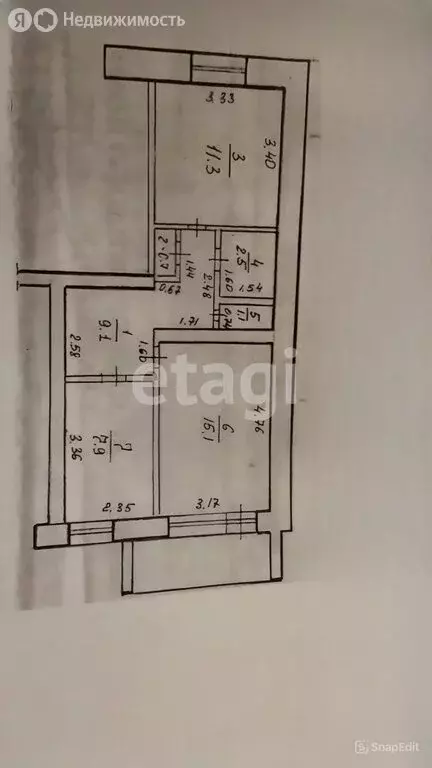 2-комнатная квартира: Салават, улица Островского, 67 (47.7 м) - Фото 1