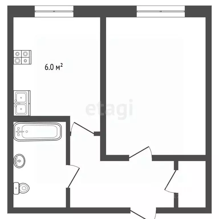 1-к кв. Ямало-Ненецкий АО, Новый Уренгой ул. Геологоразведчиков, 2 ... - Фото 2