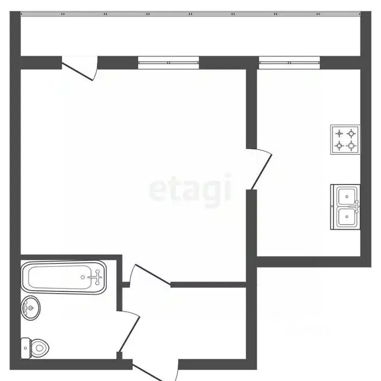 1-к кв. Санкт-Петербург Краснопутиловская ул., 71 (22.6 м) - Фото 2