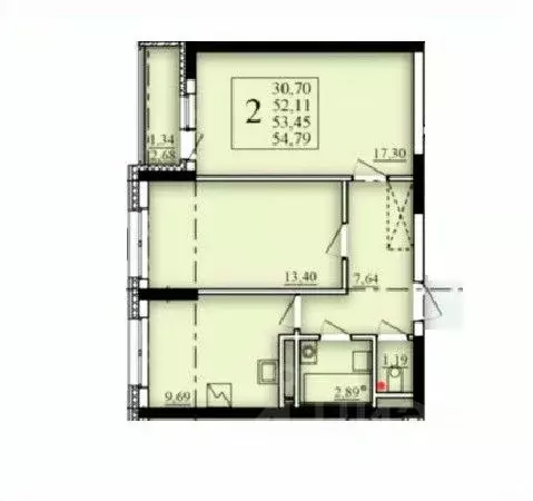 2-к кв. Башкортостан, Уфа Затон-Восточный жилрайон, Паруса жилой ... - Фото 1