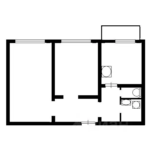 2-к кв. Москва Беловежская ул., 39К5 (60.0 м) - Фото 1