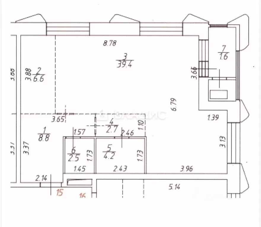 2-к кв. Москва просп. Лихачева, 18к1 (64.2 м) - Фото 1