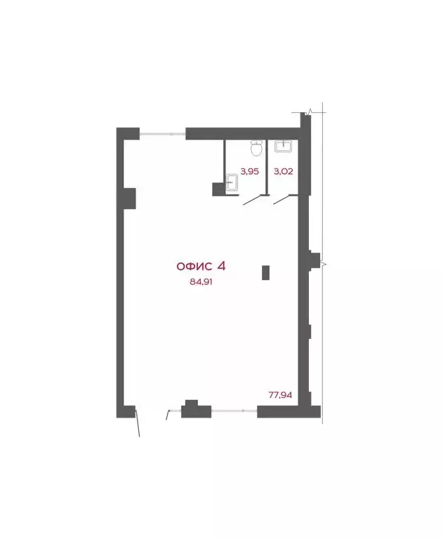 Помещение свободного назначения (84.91 м) - Фото 2