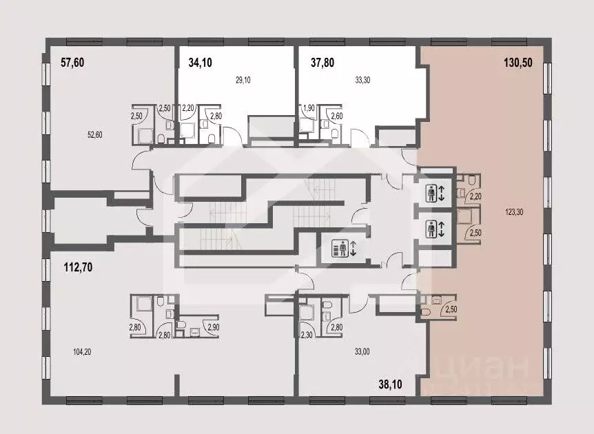 Помещение свободного назначения в Москва ул. Академика Челомея, 7 (131 ... - Фото 2