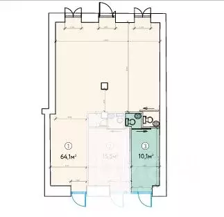 Торговая площадь в Москва Ленинградский просп., 62 (10 м) - Фото 2