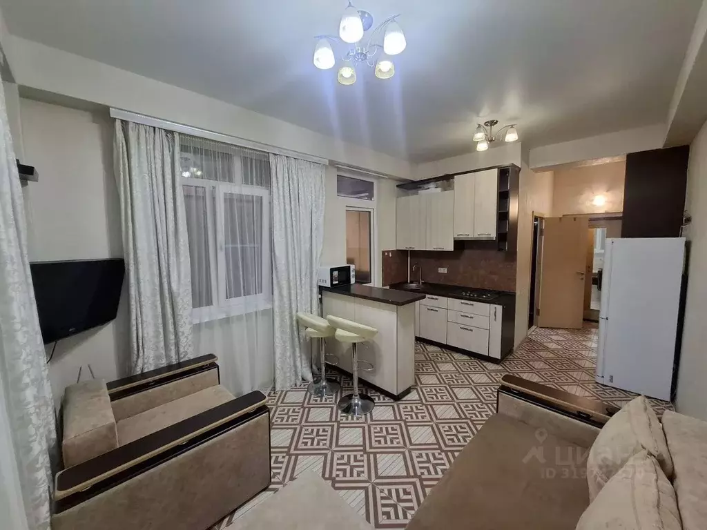 Студия Краснодарский край, Сочи Мамайка мкр, ул. Загородная, 20 (25.0 ... - Фото 1