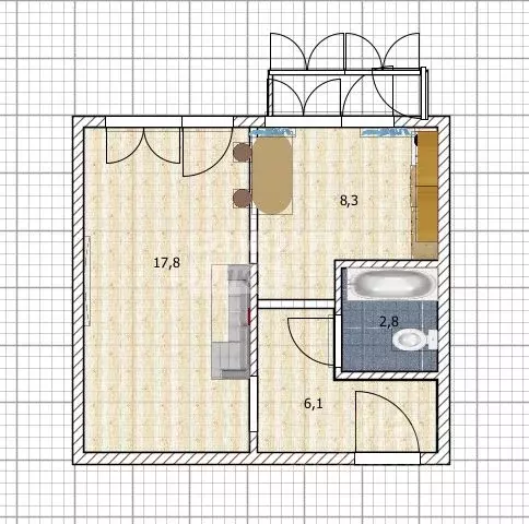 1-к кв. Алтайский край, Бийск Ленинградская ул., 28 (35.8 м) - Фото 2