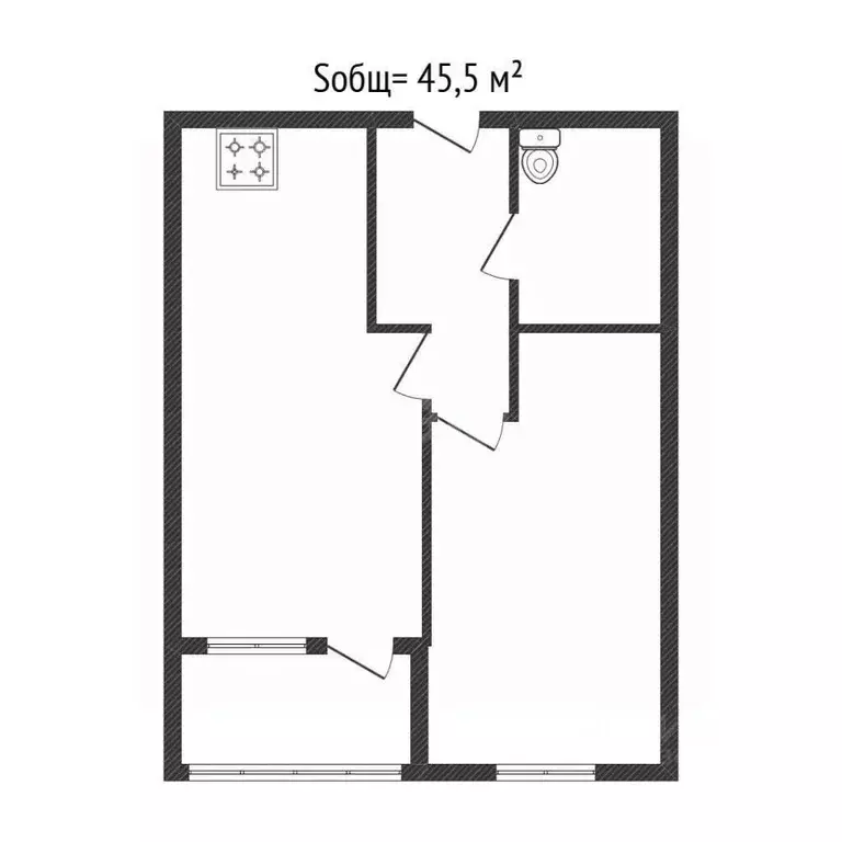 1-к кв. Брянская область, Брянский район, пос. Мичуринский, ... - Фото 2